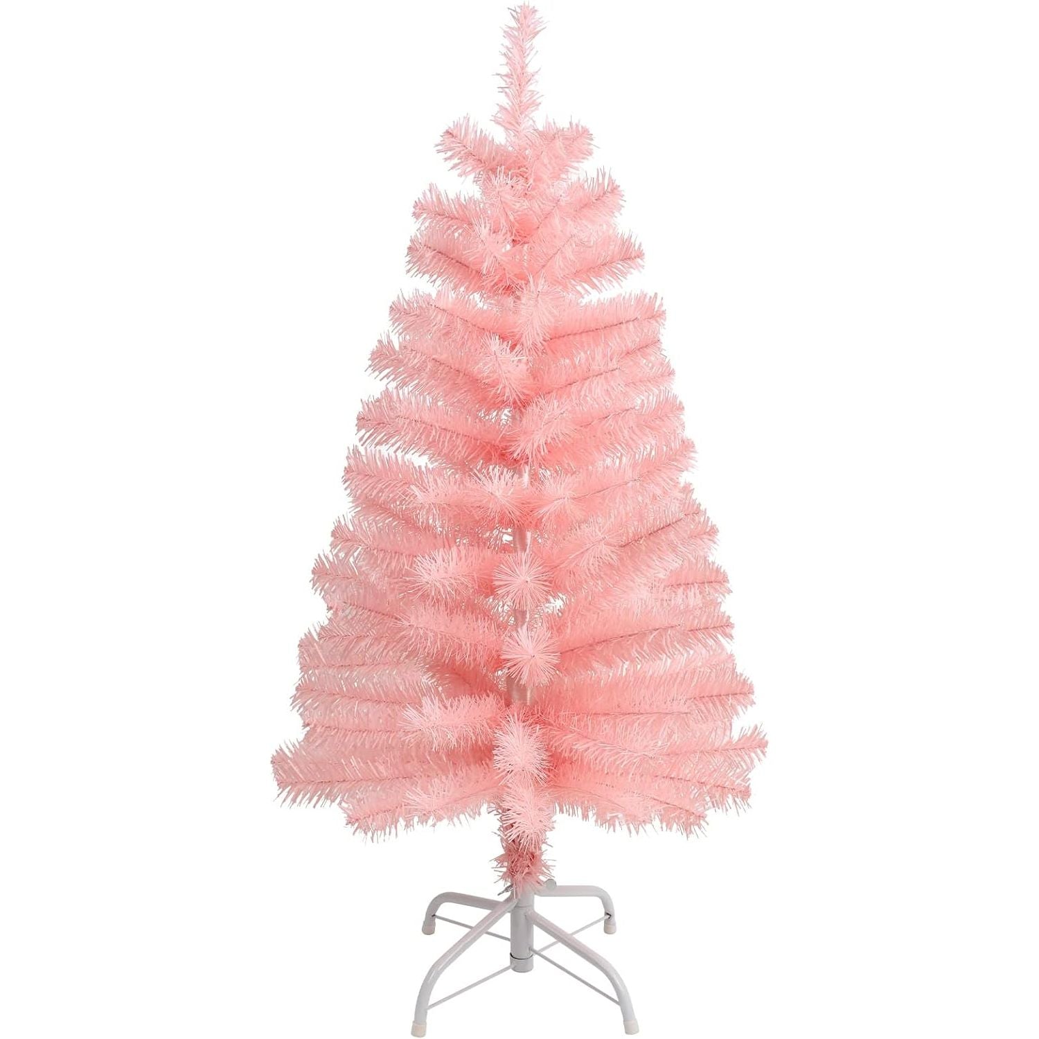 Roze Kunstkerstboom – Indoor & Outdoor Kerstdecoratie – 90cm / 180cm – Inklapbare Standaard – Seizoensgebonden Feestdecoratie