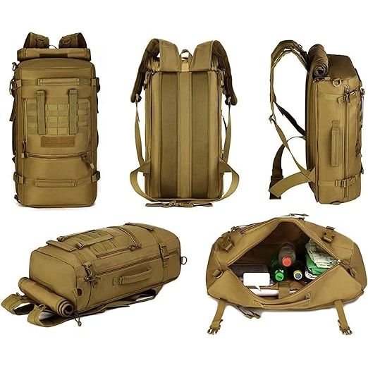Selighting Tactical Rugzak - 50L - Waterdichte Molle (Modular Lightweight Load-carrying Equipment) Rugzak - Perfect voor Outdoor Hiking, Trekking, en Camping - Veelzijdig en Ruim - 15 inch Laptop Compatibel
