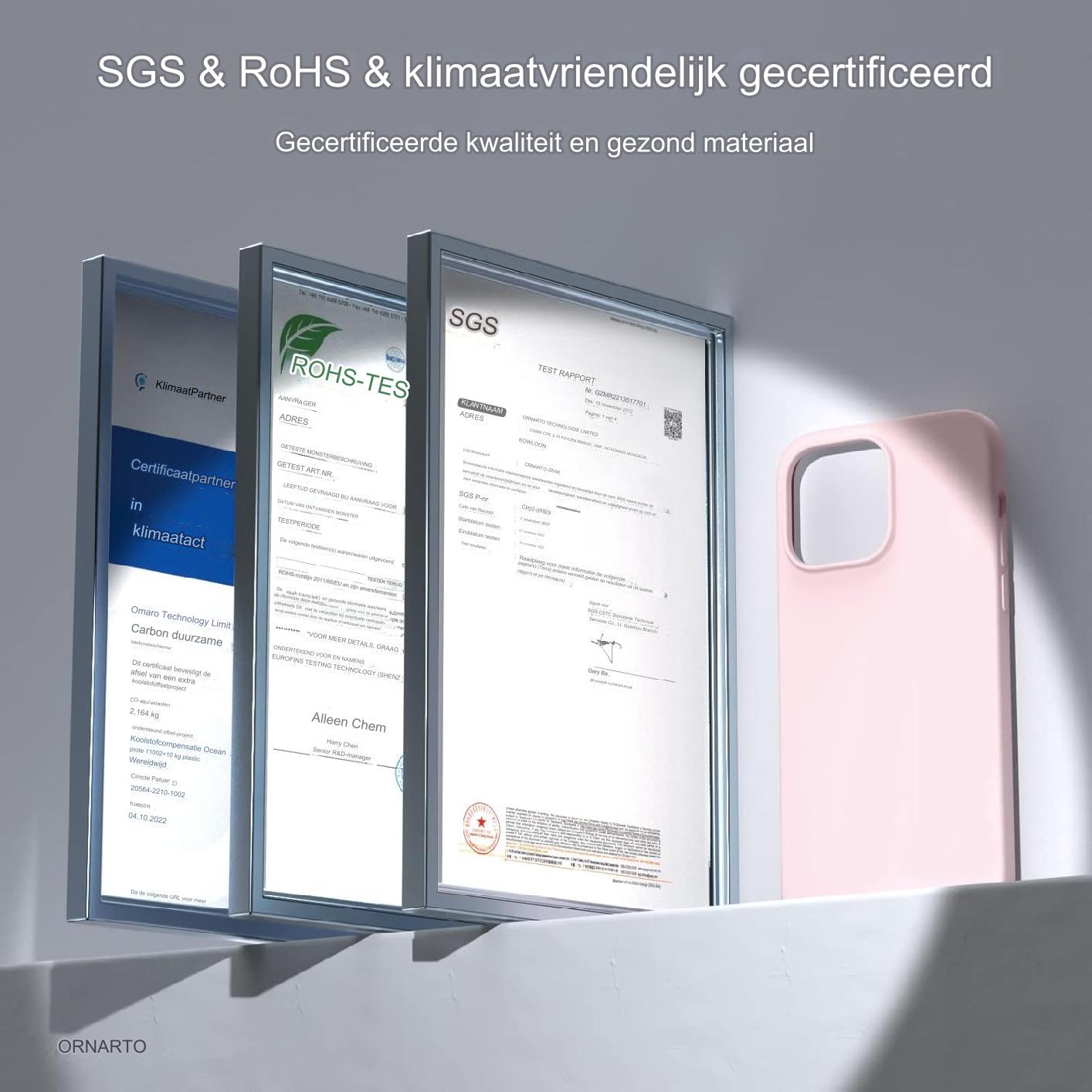 Premium Siliconen Hoesje Voor iPhone 14 & iPhone 14 Pro (6.1 Inch) – Slank & Lichtgewicht Design – Driedubbele Bescherming Tegen Stoten En Krassen – Zachte Grip Met Vloeibaar Siliconen Materiaal – Modieuze Krijtroze Cover Met Perfecte Pasvorm