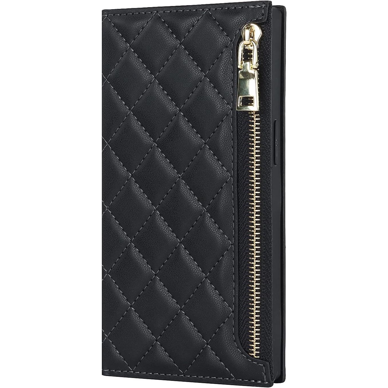 Mobiel Draagbare Telefoon Ketting Hoesje - voor iPhone 13 Mini - Mobiel Hoesje met Band voor iPhone 13 - Flip Lederen Geruit Portemonneehoesje - Met 2 Kaartsleuven en Magnetische Sluiting - Beschermhoes voor iPhone 13 Mini - Reis Hoesje Accessoire