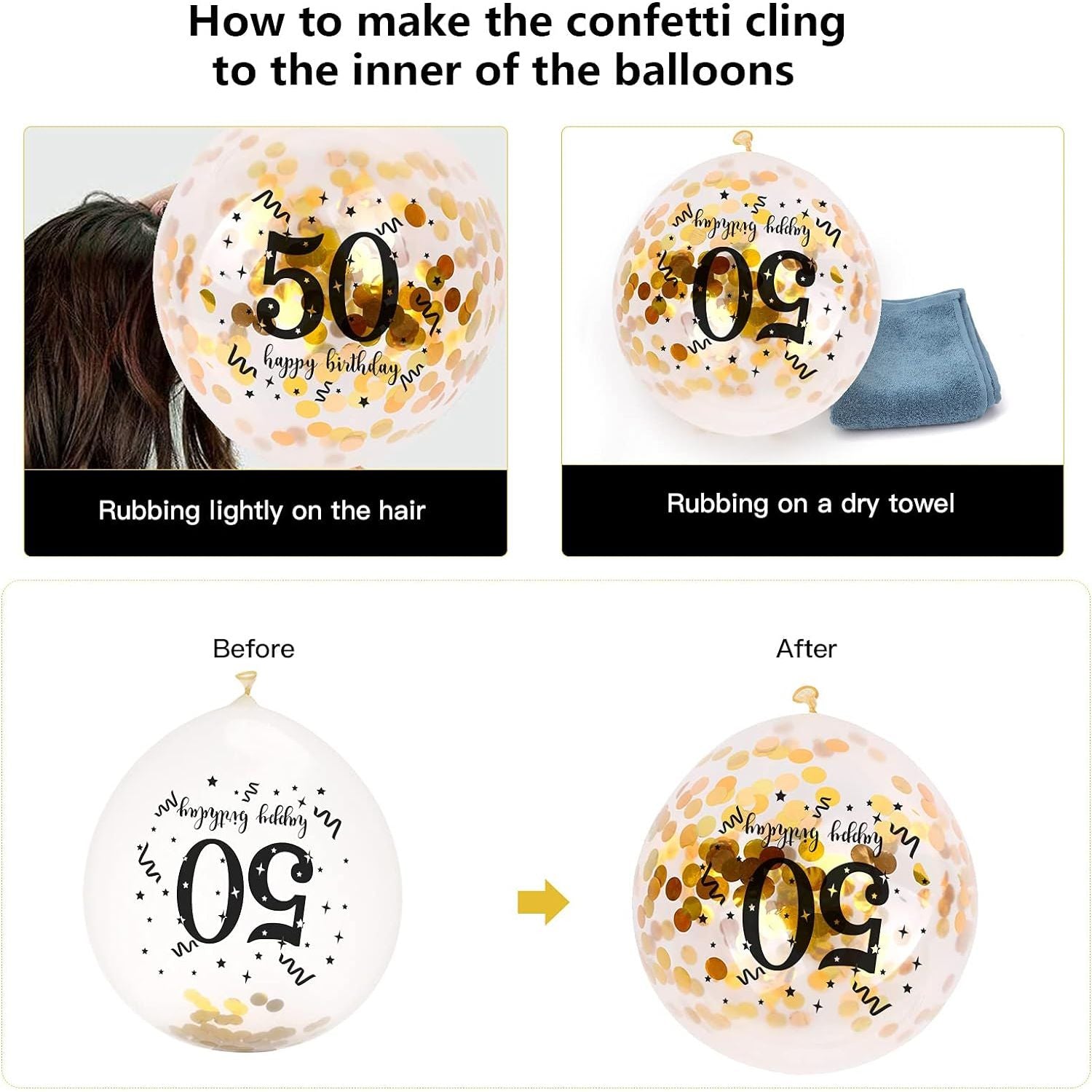 Feestelijke 17/ 21/ 30/ 50ste Verjaardagsballonnen Set - 18 Elegante Stuks in Zwart, Roségoud & Confetti - Ideaal voor Verjaardagsdecoratie van Mannen en Vrouwen - Inclusief Gouden Confetti Ballonnen, Groot Formaat voor een Onvergetelijke Viering