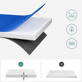 Trampoline Randkussen 14FT - Ø427cm – Vervangende Veerafdekking Voor Ronde Trampolines Ø427 cm – Waterdicht Veiligheidskussen Met Dikke EPE Foam – UV-Bestendig – Veerbescherming Met Bevestigingsbanden – Blauw Springkussen Rand