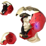 Iron Man MK 5 Helm - Draagbare Superheld Helm met Jarvis Voice &amp; Touch/Remote Bediening - Cosplay en Verzamelstuk - Gouden ABS Metalen Uiterlijk - Perfect voor Halloween, Verjaardag en Kerst