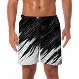 Heren Zomer Zwemshorts - 3D Gedrukte Grafische Strand Surf Shorts - Sneldrogend en Comfortabel - Elastische Tailleband met Trekkoord - 100% Polyester met Grenadine - Twee Zijzakken - Ideaal voor Strand, Surfen en Zwemmen