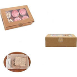 15-Pack Luxe Cupcake Dozen met Venster - Perfect voor Gebak en Muffins - Inclusief Kartonnen Inzetstukken en Bedankt Stickers - Duurzaam en Stijlvol Ontwerp