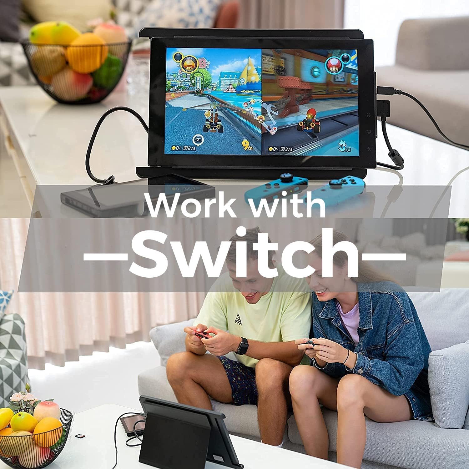 Mobile Pixels Trio Max 14 inch portable monitor – Full HD IPS laptop scherm extender – USB C USB A tweede monitor display – draagbaar extra scherm voor Windows macOS Android Switch met kickstand single screen