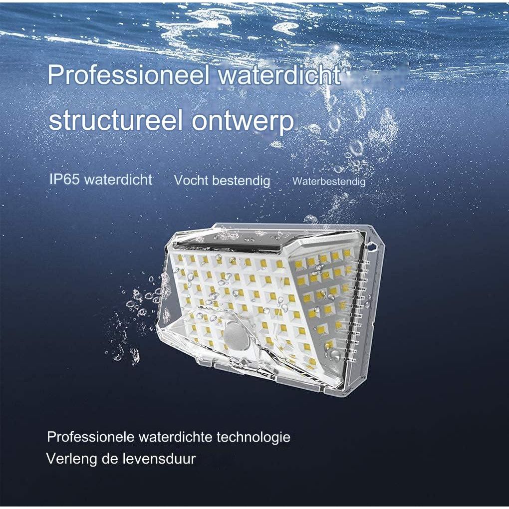 2 Stuks - Solar Wandlampen - Buiten Bewegingssensor - Waterdichte 90 LED Beveiligingslampen - Draadloze Verlichting - 3 Optionele Modi - Zonne-energie Lampen Padverlichting - Hekverlichting Duurzame Buitenlampen