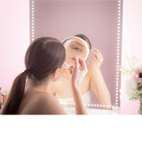 RIKI TALL LED Make-up Spiegel met Verlichting - Dimbaar en Bluetooth - Inclusief Vergrootspiegel en Afstandsbediening - Ideaal voor Make-up Artiesten