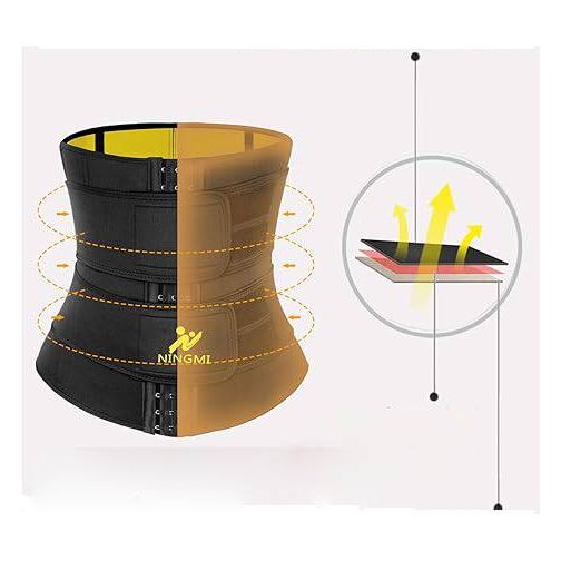 Vrouwen Sauna Taille Trainer - Zweten en Trainen Corset voor een Slankere Taille - 2 Stijlen- Zwart of Grijs