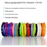 Filament voor 3D Pen 1.75 mm ABS/PLA Filament - Geschikt voor Tekenen, Kunst en Knutselen, Modelleren en Onderwijs - Hoogwaardige 3D Pen Filamenten - Diverse Kleuren - Duurzaam en Flexibel Materiaal - Eenvoudig te Gebruiken en Compatibel met de Meeste 3D