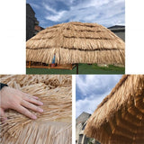 Hawaïaanse Parasol 180 cm met Kantelfunctie – Ronde Tuinparasol, UV50+ Zonwering, Waterdicht, 8 Verstevigde Ribben – Voor Strand, Tuin, Balkon of Terras (180 cm / 6 FT)