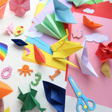 200-Vellen Origami Papier Set – Rijk Assortiment aan 20 Levendige Kleuren, Twee Maten: 15x15 cm & 20x20 cm – Ideaal voor Diverse Knutsel- en Kunstprojecten – Premium Kwaliteit Papier voor Creativiteit en Ontspanning