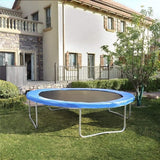 Trampoline Randkussen 14FT - Ø427cm – Vervangende Veerafdekking Voor Ronde Trampolines Ø427 cm – Waterdicht Veiligheidskussen Met Dikke EPE Foam – UV-Bestendig – Veerbescherming Met Bevestigingsbanden – Blauw Springkussen Rand