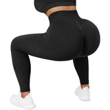 Naadloze Sportleggings voor Vrouwen: Taille Accentuerende, Billen Liften, Compressie Fitness Broek - Squat-Proof, Ultra-Stretch, Boterzacht Materiaal - Ideaal voor Yoga, Hardlopen, Workout - Maat L - Naadloos Design