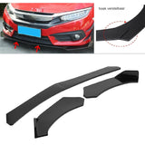 Voorspoiler Lip Bodykit - Universele Voorbumper Lip Splitters - Carbon Fiber Stijl - Voor Honda Civic/Accord en Andere Auto Modellen - ABS Materiaal - Sportieve Autolip Spoiler - Aerodynamische Voorspoiler Voor Auto's