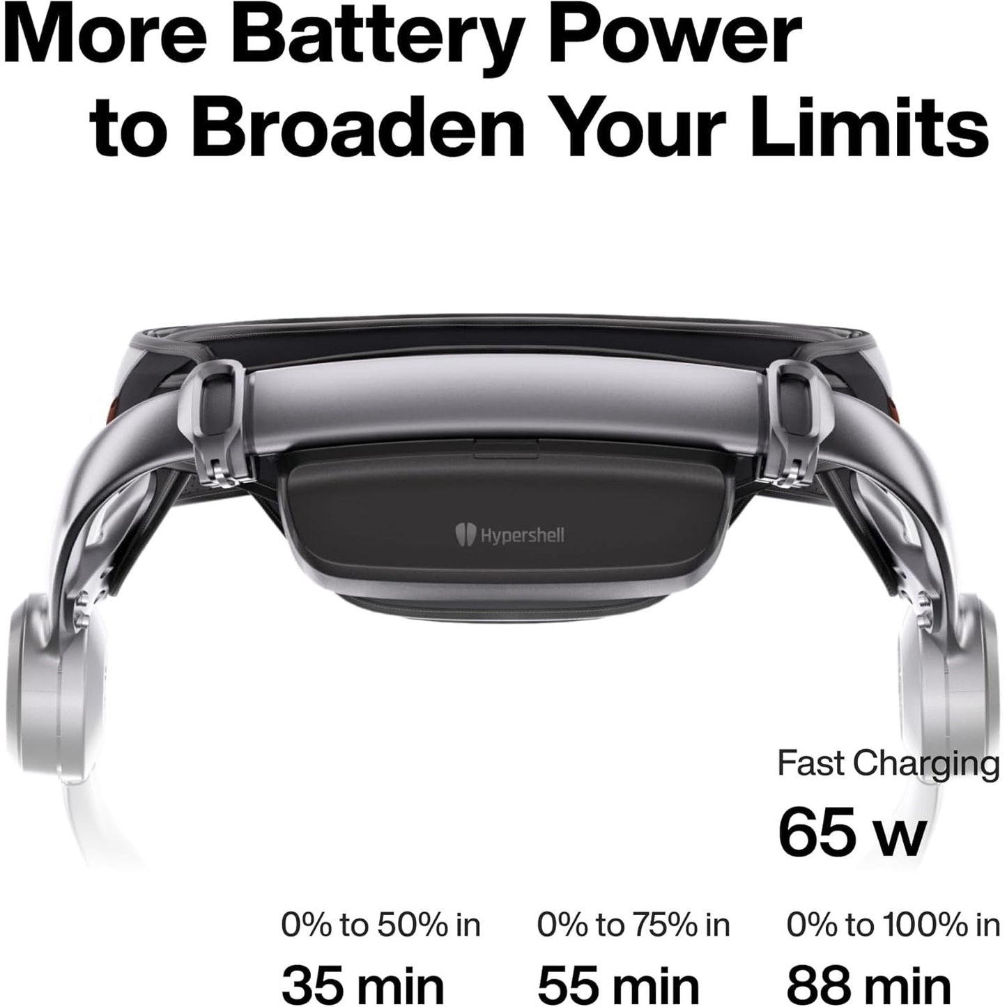 Hypershell X Go exoskelet – AI bewegingsondersteuning wearable – opvouwbaar exosuit voor wandelen en hiken – 400W motor 15 km bereik – lichtgewicht 2 kg outdoor mobility systeem – waterbestendig IP54 met snelle 65W oplading