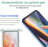 OnePlus Nord N10 5G Hoesje - [Niet Geschikt voor Nord N100 / Nord 5G] met [Inbegrepen Gehard Glas Beschermer] Leren Portemonnee Telefoonhoesje - Bruin - Premium Wallet Hoesje - Modieuze Beschermhoes met Kaarthouder