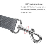 1 Stuk - Verstelbare Hoofdsteun Honden Autogordel - Elastische Autoveiligheidsgordel Voor Honden en Katten - Sterke Nylon Bungee Buffer Hondentuigje - Grijs - Geschikt Voor Kleine, Middelgrote en Grote Huisdieren - Veilig Reizen Met Huisdieren