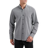 Heren Oxford Shirt - Lange Mouw Overhemd - Regular Fit - Smart Button-Down Shirt - Effen Kleur met Borstzak - Casual en Formele Stijl - Ademend Katoenmix - Voor Werk, Feest, Bruiloft en Dagelijks Gebruik - Alle Seizoenen - Maten S t/m 6XL