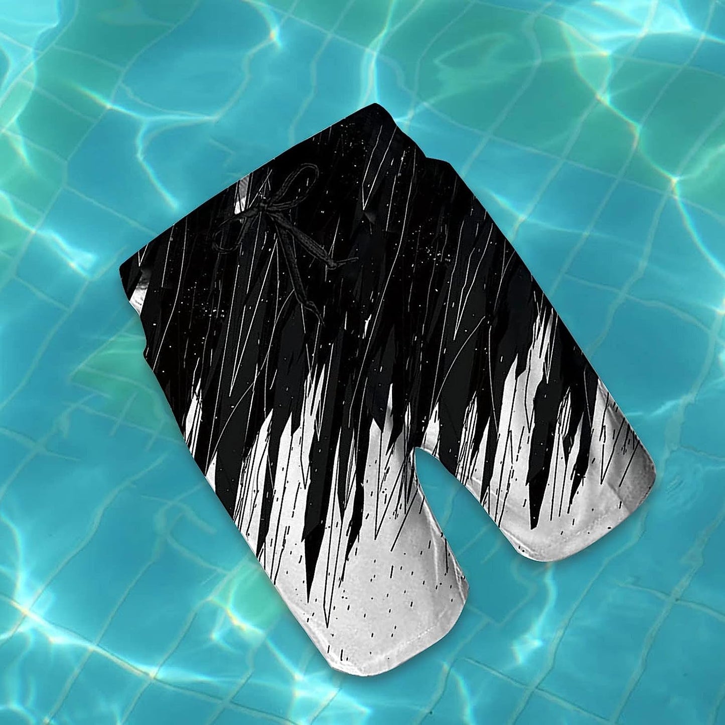 Smoke Heren Zomer Zwemshorts - 3D Gedrukte Grafische Strand Surf Board Shorts - Maat M