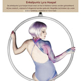 Metalen Lyra Luchtring – 85 cm Aerial Hoop voor Yoga, Gymnastiek, Acrobatiek en Circus – Complete Set met Bevestigingsmateriaal, Draagkracht 300 kg