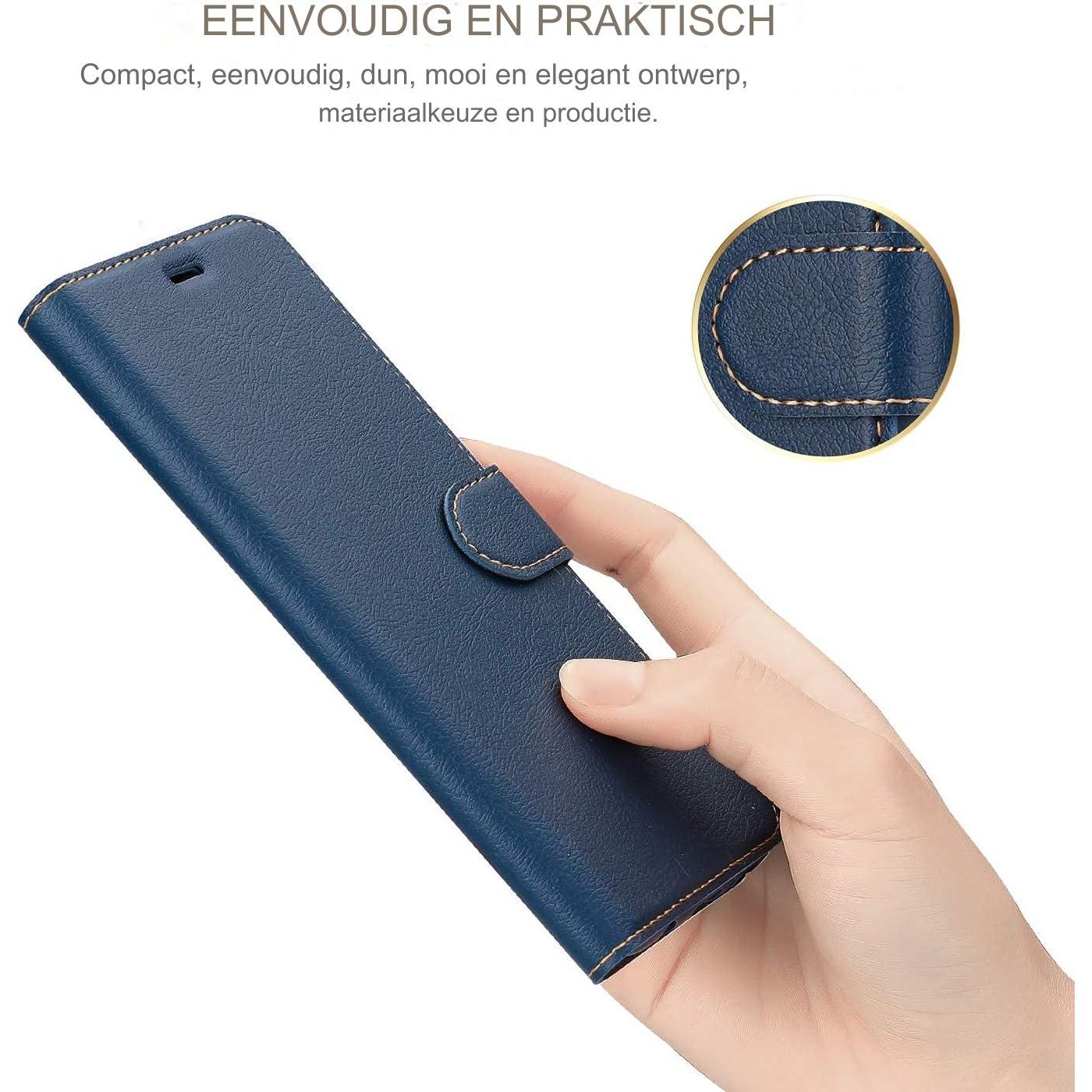 Hoesje Voor iPhone 7/8 in Stijlvol Blauw - Perfecte Pasvorm en Optimale Bescherming - Slank en Duurzaam Ontwerp - Beschermt tegen Stoten en Krassen - Elegantie en Gemak voor Dagelijks Gebruik
