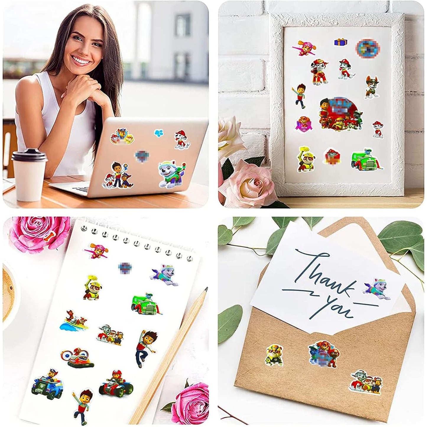 3D Paw Patrol Stickers voor Kinderen - 12 Vellen - Puffy Paw Patrol Stickers voor Jongens en Meisjes - Educatieve Beloningsstickers - Feestartikelen - Verjaardag - 17x7cm