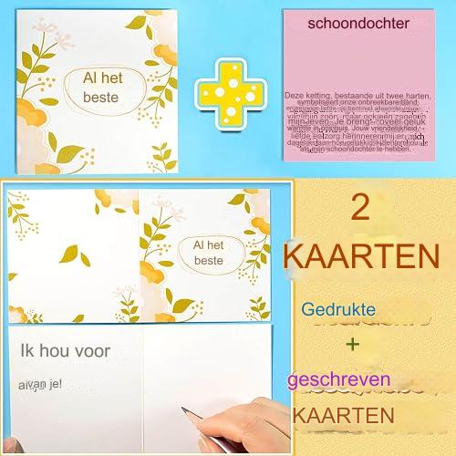 Ketting voor Schoondochter - Geschenken voor Schoondochter - Verjaardagskettingcadeau van Schoonmoeder - Moederdagketting - Moederdagcadeaus - Verjaardagcadeaus - Sieraden Dames Vrouwen