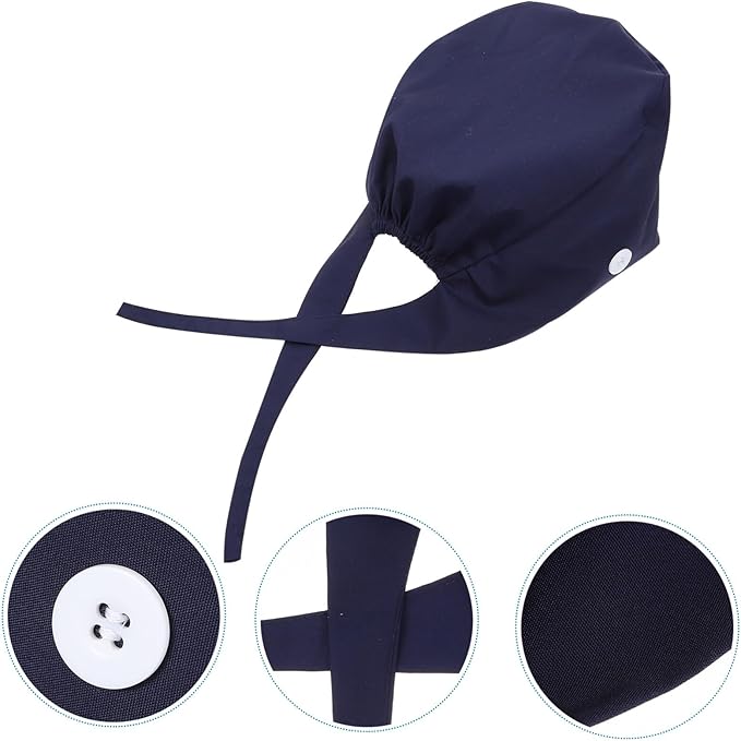 Unisex medische scrub cap – verstelbare chirurgische muts met zweetband – katoenen bouffant operatiekap – groene dokter en verpleegkundige werkmuts – stofbeschermende werkcap – medische hoofddeksel voor ziekenhuis en kliniek