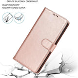 Samsung Galaxy Note 10 Plus Hoesje Portemonnee met Kaarthouder,voor Samsung Note 10 Plus Telefoonhoesje voor Vrouwen,voor Samsung Note 10 Plus Flip Cover met Creditcardhouder-Roségoud-Luxe Wallet Hoesje-Modieus Telefoonhoesje-Hoogwaardige Beschermhoes