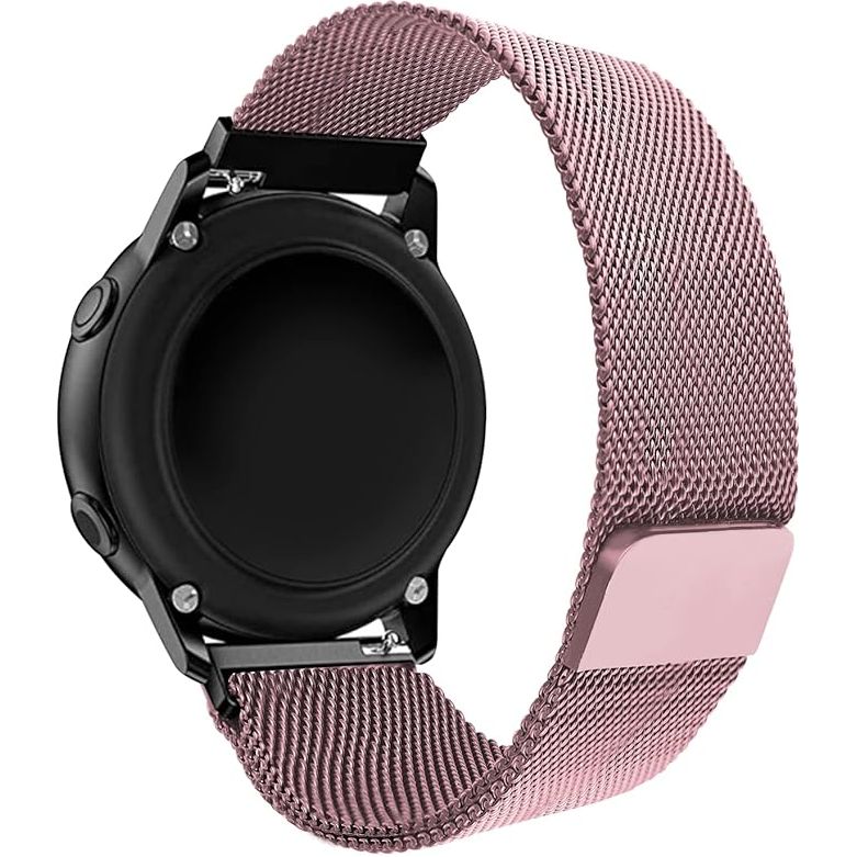 20mm - Universele Magnetische Horlogeband - Smartwatch Band - Vervangende Polsband Met Pushpins - Vervangingsbandje 20mm - Roestvrij Staal - Hoogwaardig en Duurzaam - Universele Pasvorm - Voor Smartwatches - Sterke Magneetsluiting - Mila