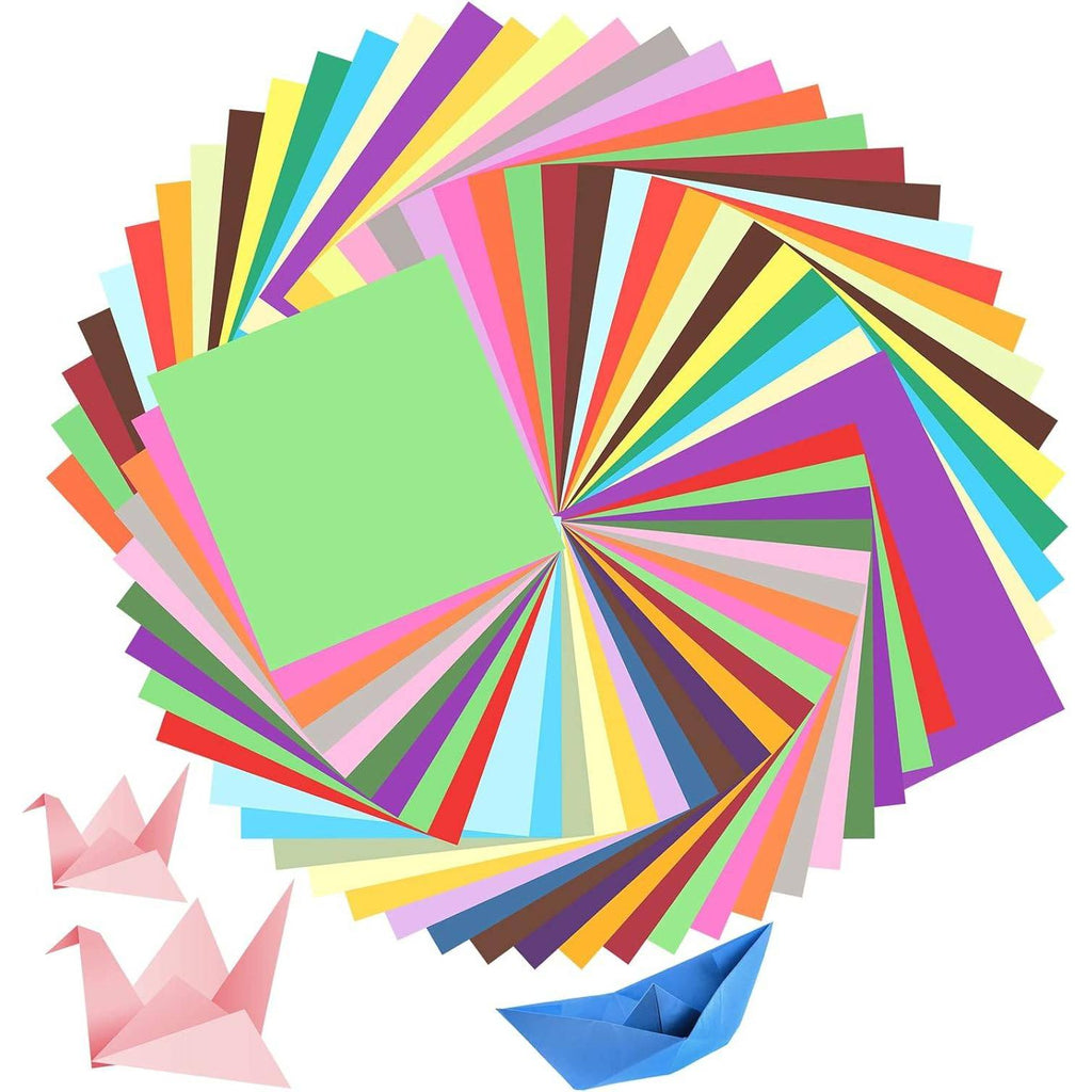 200-Vellen Origami Papier Set – Rijk Assortiment aan 20 Levendige Kleuren, Twee Maten: 15x15 cm & 20x20 cm – Ideaal voor Diverse Knutsel- en Kunstprojecten – Premium Kwaliteit Papier voor Creativiteit en Ontspanning