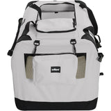 Opvouwbare Honden Transportbox 70 x 52 x 52 cm - Draagtas voor Hond of Kat - Stoffen Reistas met Stalen Frame - Dierentransporttas met 3 Deuren en 2 Ramen - Incl. TPE Lekbak en Accessoiretas - Grijze Vouwbare Draagbox voor Auto of Thuis
