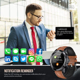 Gokoo - Heren Smartwatch - Stijlvol Full Touch Scherm - IP68 Waterdicht Fitness Tracker - 8 Sportstanden - Hartslag & Slaapmonitor - Compatibel met Android & iOS