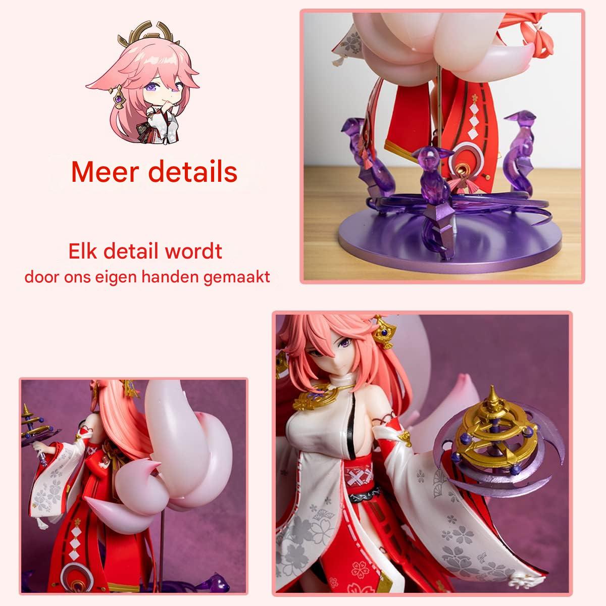Genshin Impact – Yae Miko 1/7 Schaalfiguur 24 cm | Premium PVC Anime Game Beeldje van de Guuji van de Grand Narukami Shrine | Gedetailleerd Verzamelfiguur & Cadeau voor Fans