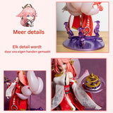 Genshin Impact – Yae Miko 1/7 Schaalfiguur 24 cm | Premium PVC Anime Game Beeldje van de Guuji van de Grand Narukami Shrine | Gedetailleerd Verzamelfiguur &amp; Cadeau voor Fans