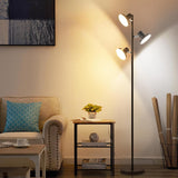 36W - Moderne - LED - Boomvormige - Staande - Vloerlamp - Dimbaar - Staande - Lamp - met - Afstandsbediening - en - Touch - Control - 3 - Draaibare - Armen - 4 - Lichtkleuren - Warm - tot - Daglicht - 2500 - Lumen - voor - Woonkamer - Slaapkamer - Kantoor