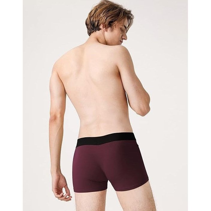 6-Pack Heren Boxershorts - Katoenen Hipster Trunks - Geen Irriterende Labels - Ondergoed Geschenkset - Groen Rood Grijs - Comfortabele Stretch Tailleband - Zacht 60s Gekamd Katoen - Hoogwaardige Afwerking - Perfecte Pasvorm - Jeugdige Stijl En Vitaliteit