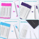 4-Delige Set Wateruitwisbare Markeerpennen voor Stof – Naaien, Quilten &amp; Borduren – Tijdelijke Inktschrijvers met Automatisch Vervagende &amp; Wateroplosbare Inkt – Textiel Markeerpennen voor Kleding, Patchwork &amp; Handwerk