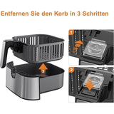 Vervangingsmand voor Airfryer – 5,5 L – Compatibel met Innsky IS-EE004 Airfryer – Antiaanbaklaag – Vaatwasserbestendig