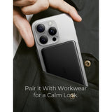 LISEN P601 Ultra- Slim MagSafe Powerbank - 5000 mAh - voor iPhone 17/16/15/14/13/12 Serie – Draadloze Magnetische Power Bank 5000mAh – Ultra Dun / Lichtgewicht Mini Powerbank met 18W USB-C PD – Perfect Cadeau voor Reizen &amp; Feestdagen