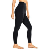 CRZ YOGA - Dames Sport Legging - Brushed Naked Feeling - Hoge Taille - Yoga Legging - Squatproof Sportbroek - 7/8 Tights - Maat 44 - 63 cm Binnenbeenlengte - Yoga Tights - Fitness Legging