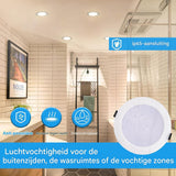 6 Stuks - Grebeam Led Inbouwspots - 12W - 1080 Lumen - 3000K/4000K/6500K - IP65 Waterdicht - Ultraplat 25mm - Snijmaat φ120-130mm - Plafondspots Voor Badkamer, Keuken &amp; Woonkamer