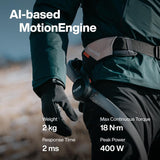 Hypershell X Go exoskelet – AI bewegingsondersteuning wearable – opvouwbaar exosuit voor wandelen en hiken – 400W motor 15 km bereik – lichtgewicht 2 kg outdoor mobility systeem – waterbestendig IP54 met snelle 65W oplading