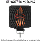 2 stuks – vierkante LED werklamp 4 inch – 48W spotlight – waterdichte mistlamp – 12V 24V werklampen – led rijverlichting – bouwlamp auto – offroad led lamp – led werklicht voor truck boot SUV tractor ATV