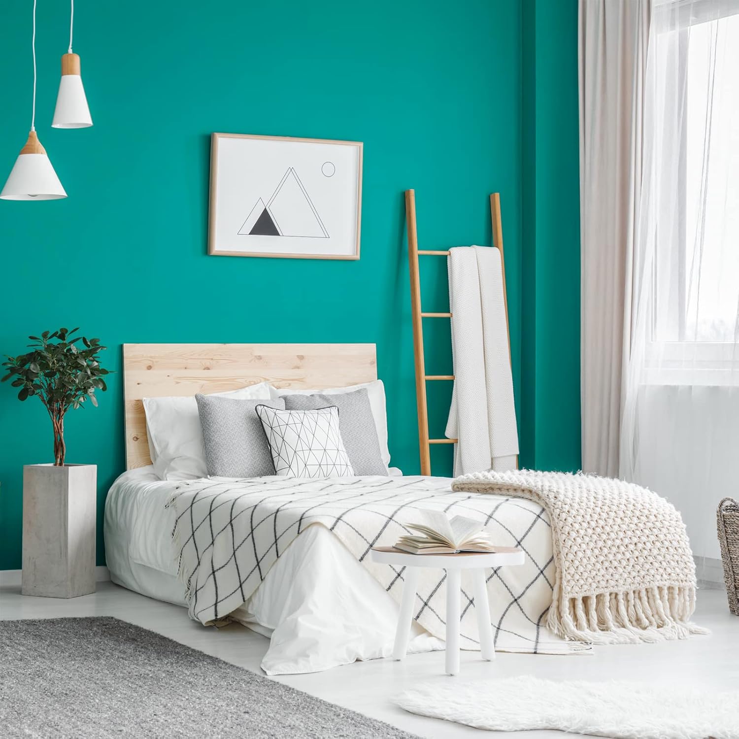 Zelfklevend Behang – 1 Rol – 40 cm x 8 m – Mat Blauw Zelfklevende Vinylfolie – Meubelstickers – Keukenfolie – Contactpapier – Blauw Behang – Kastfolie – Waterdicht / Verwijderbaar – Voor Meubels, Muren, Werkblad & Kasten – 3,2 m²