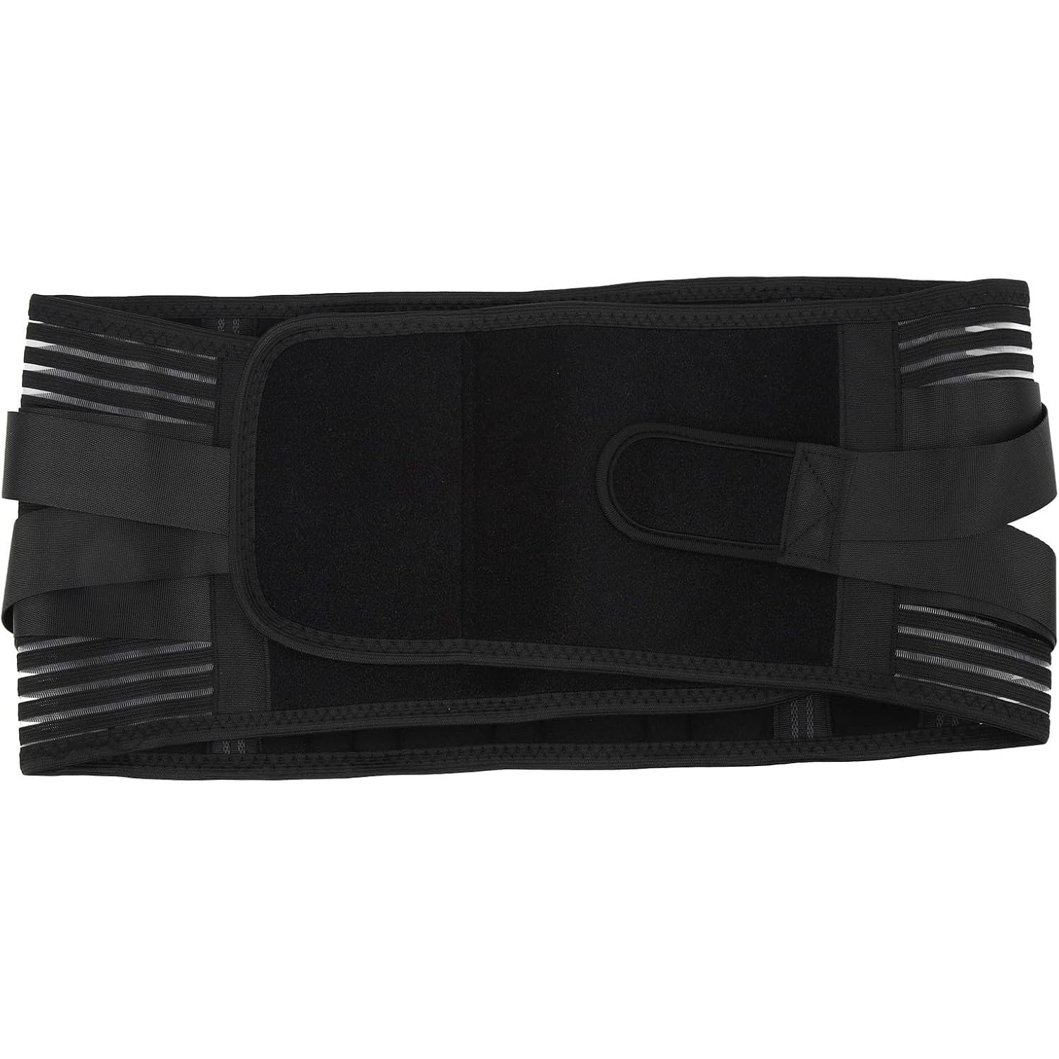 Taille Steunriem - 6-Voudige Rugbrace Met Ritssluiting - Ademend Elastisch Gaas - 16-Gaats Ontwerp - Rugbescherming Voor Heren - Maat M - Voor Preventie en Ondersteuning - Verstelbare Compressiebanden - Anti-slip Siliconen Riemen