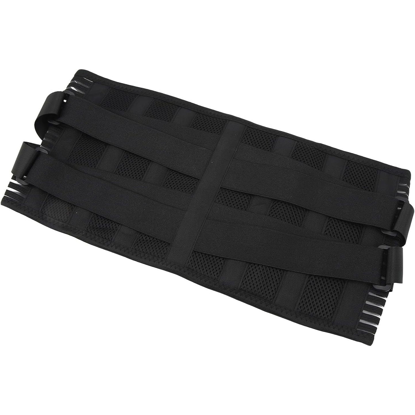 Taille Steunriem - 6-Voudige Rugbrace Met Ritssluiting - Ademend Elastisch Gaas - 16-Gaats Ontwerp - Rugbescherming Voor Heren - Maat M - Voor Preventie en Ondersteuning - Verstelbare Compressiebanden - Anti-slip Siliconen Riemen