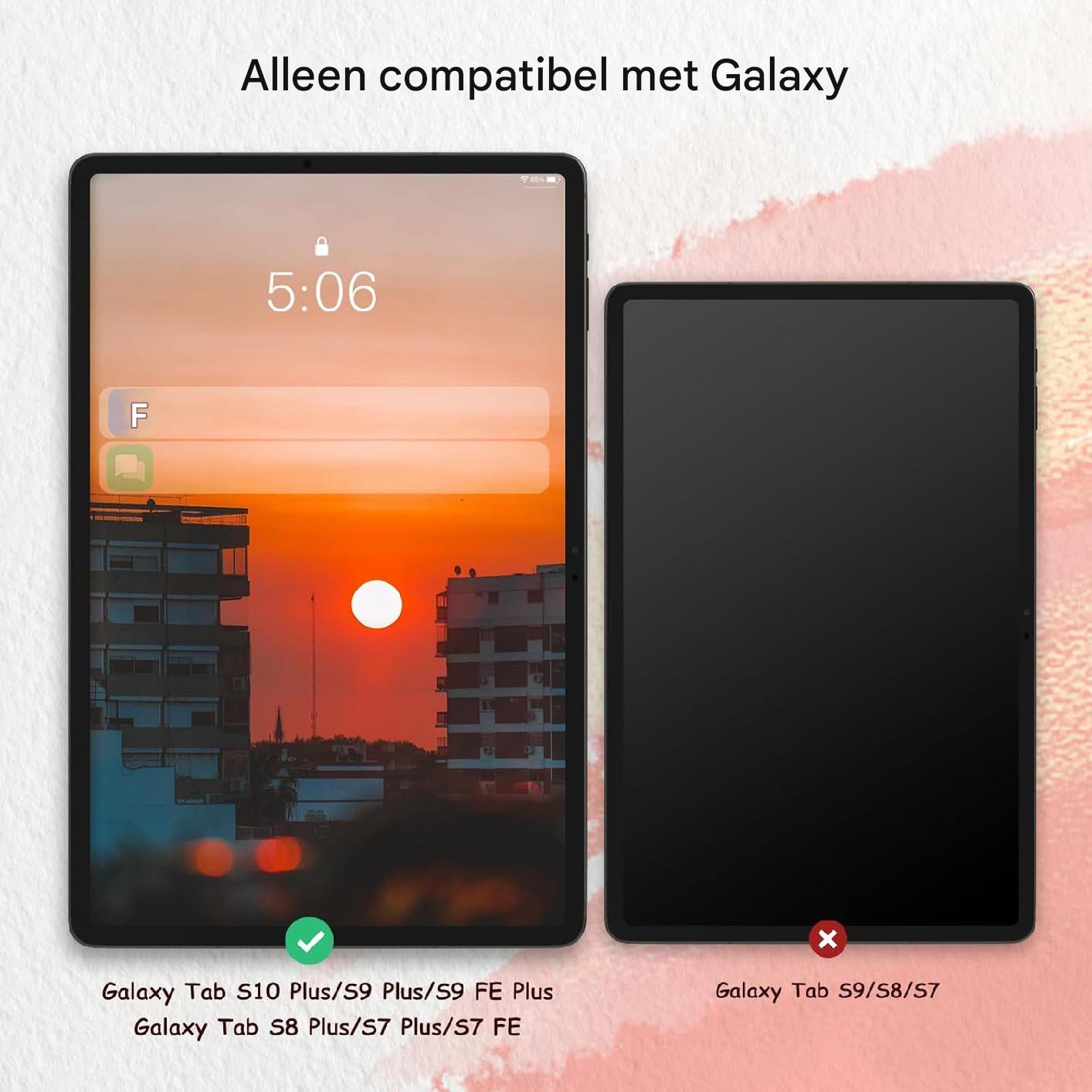 2 Stuks - Papieren Beschermfolie voor Samsung Galaxy Tab S10 Plus / Tab S9 Plus / Tab S9 FE Plus / Tab S8 Plus / Tab S7 FE / Tab S7 Plus 12.4 Inch - Matte Screenprotector - Anti-glare - Hooggevoelige PET-folie - Schrijven en Tekenen als op Papier