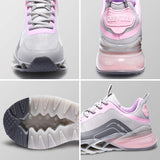 Dames Hardloopschoenen - Sneakers met Ademend Bovenwerk - Antislip Rubberen Zool - Lichtgewicht en Comfortabel - Vetersluiting - Geschikt voor Sport, Wandelen, Reizen en Outdoor Activiteiten
